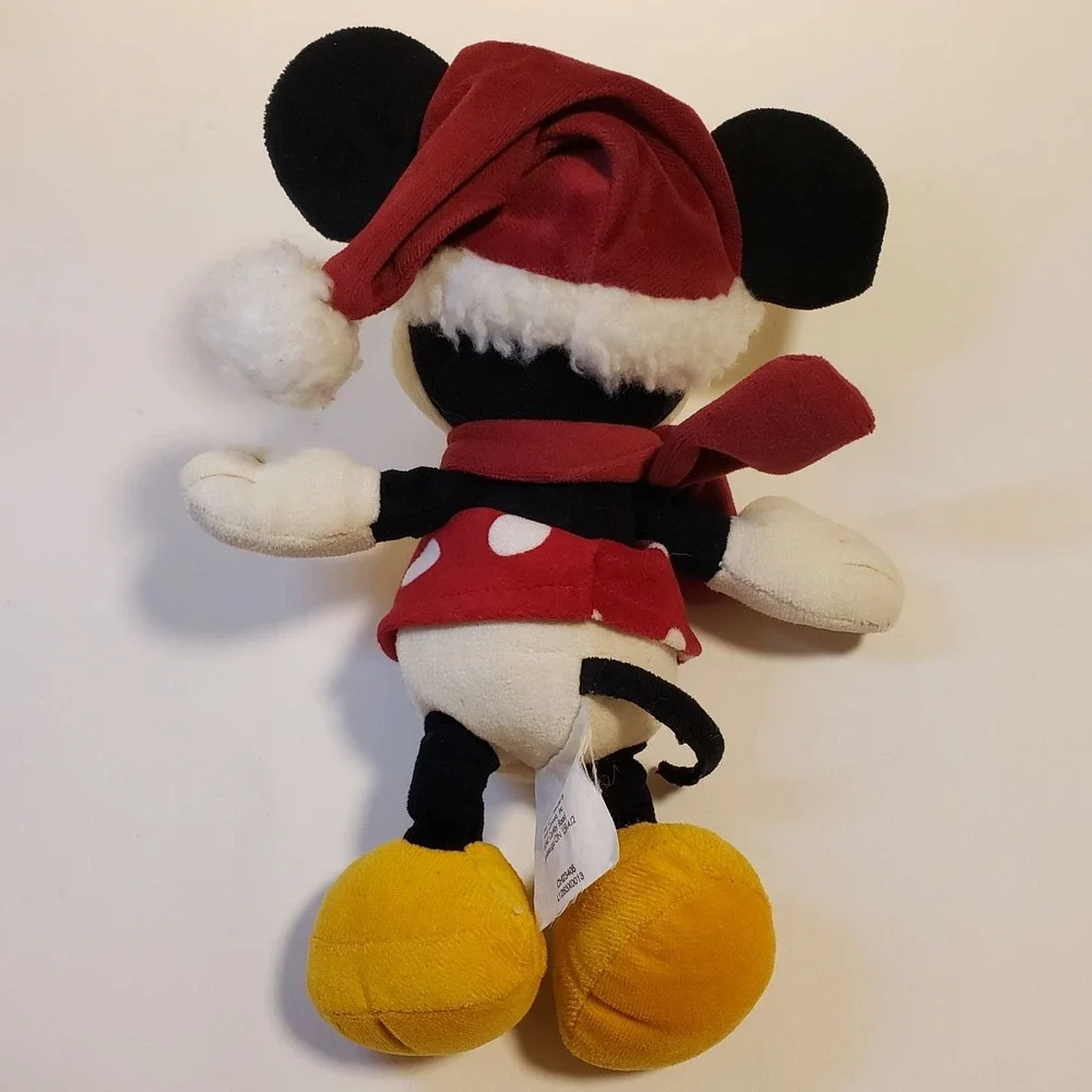 Disney Store Minnie Mouse Plush Pie Eyed Christmas Santa Hat Vintage 8